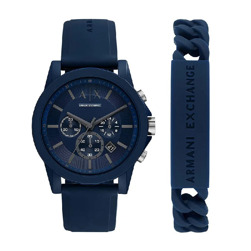 Armani Exchange Analog Blue Dial Men's Watch-AX7128