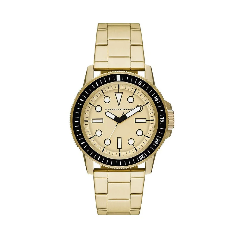 Armani Exchange Analog Gold Dial Men's Watch-AX1854