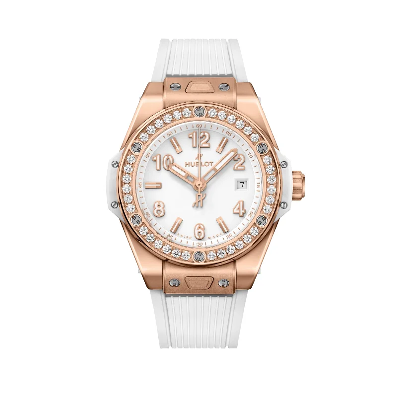 Big Bang One Click King Gold White Diamonds 39mm