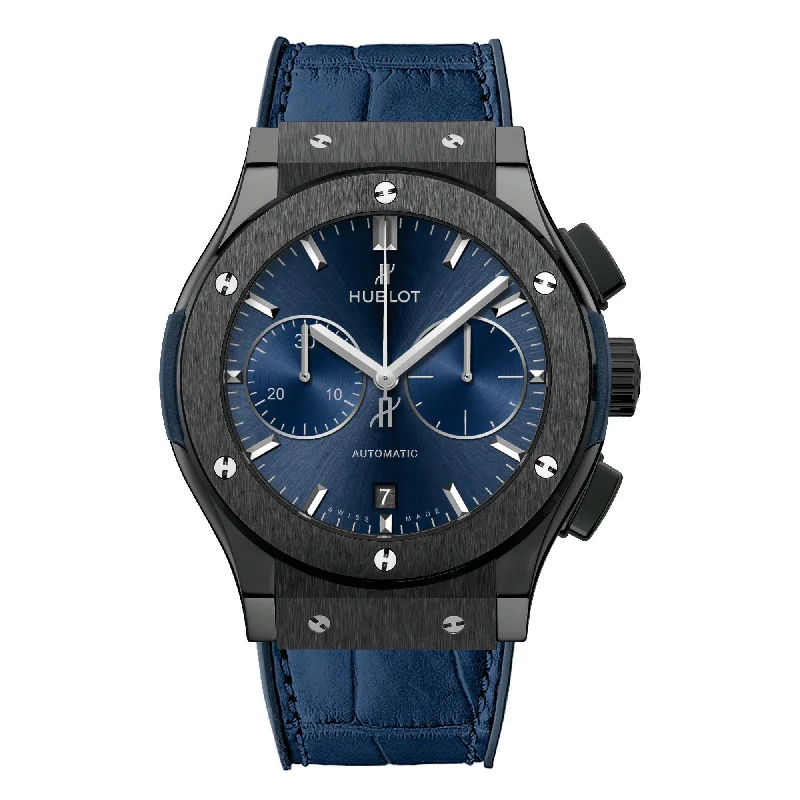 Classic Fusion Ceramic Blue Chronograph 45 mm