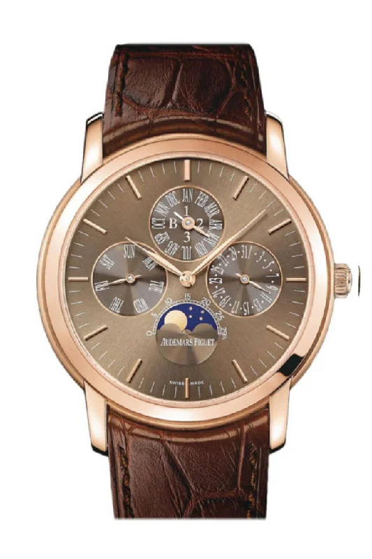 Audemars Piguet Jules 41mm Audemars Perpetual Calendar Automatic Rose Gold Men's Watch 26390OR.OO.D093CR.01