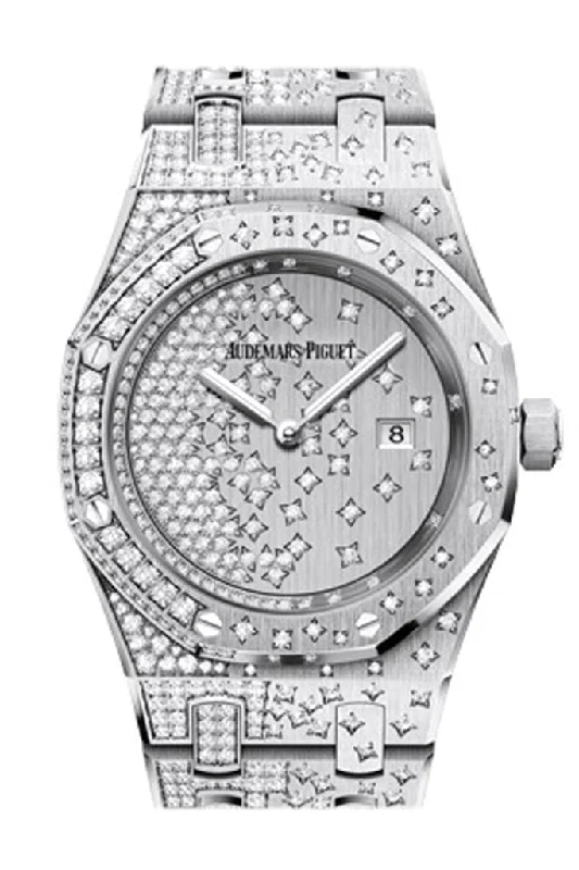 Audemars Piguet Royal Oak 33mm Diamond set Dial Diamond White Gold Diamond Ladies 67654BC.ZZ.1264BC.01