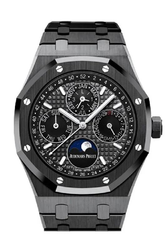 Audemars Piguet Royal Oak 41mm Slate Grey Dial Black ceramic bracelet Men's Watch 26579CE.OO.1225CE.01 DCM