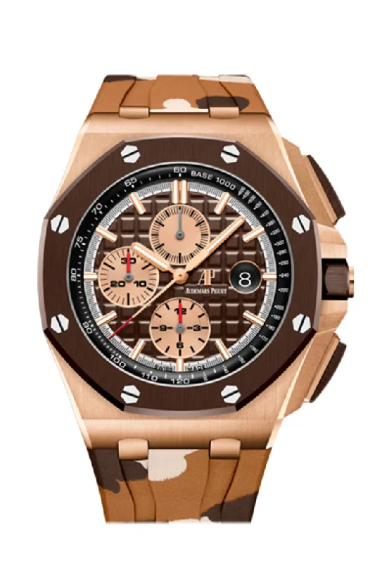 Audemars Piguet Royal Oak Offshore 44 Chronograph Automatic Brown Dial Men's Watch 26401RO.OO.A087CA.01