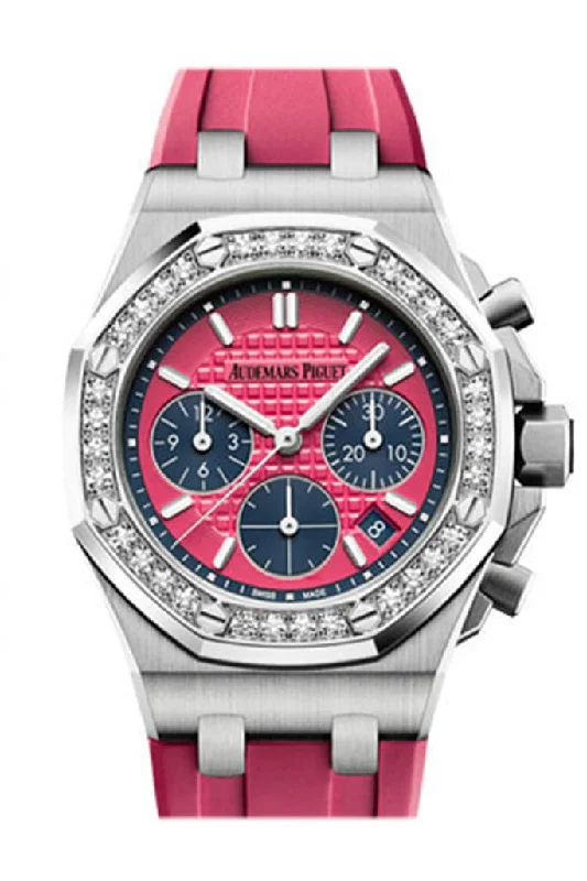 Audemars Piguet Royal Oak 37mm Offshore Pink Dial Ladies Chronograph Watch 26231ST.ZZ.D069CA.01