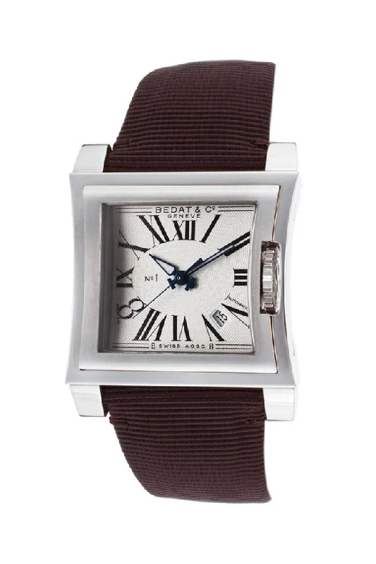 Bedat No. 1 Silver Dial Satin Strap Automatic Unisex Watch 114.010.100