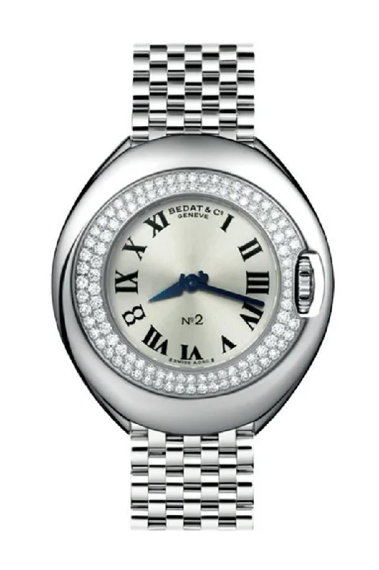 Bedat No 2 Silver Dial Stainless Steel Diamond Unisex Watch 228.031.600