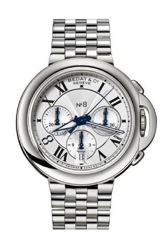 Bedat No. 8 Chronograph in Steel Silver Dial  Watch 830.011.101