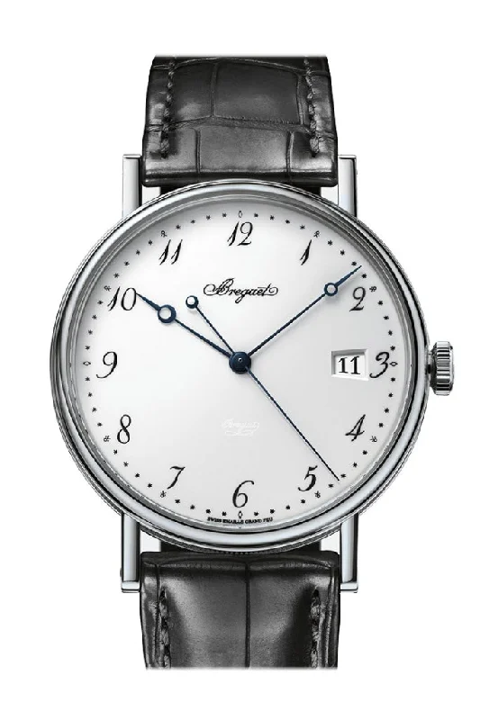 Breguet Classique Automatic White Gold White Enamel Watch 5177BB299V6