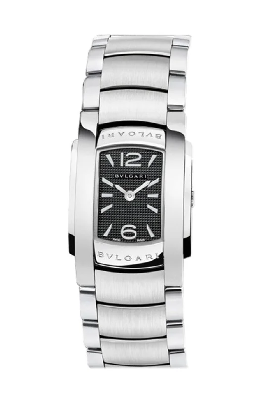 Bvlgari Assioma D Black Dial Stainless Steel Ladies Watch 101546 EG40C6SSD