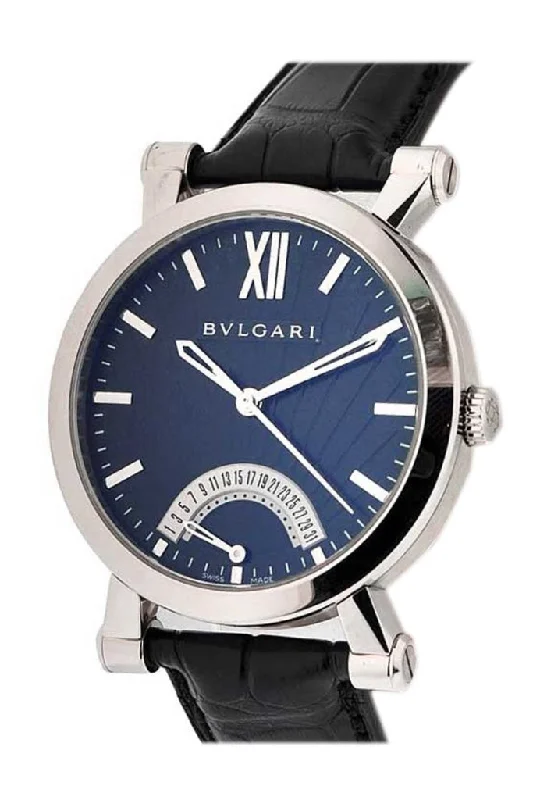 Bulgari Black Dial SOTIRIO Series Retrograde Date 101706 SB42BSLDR