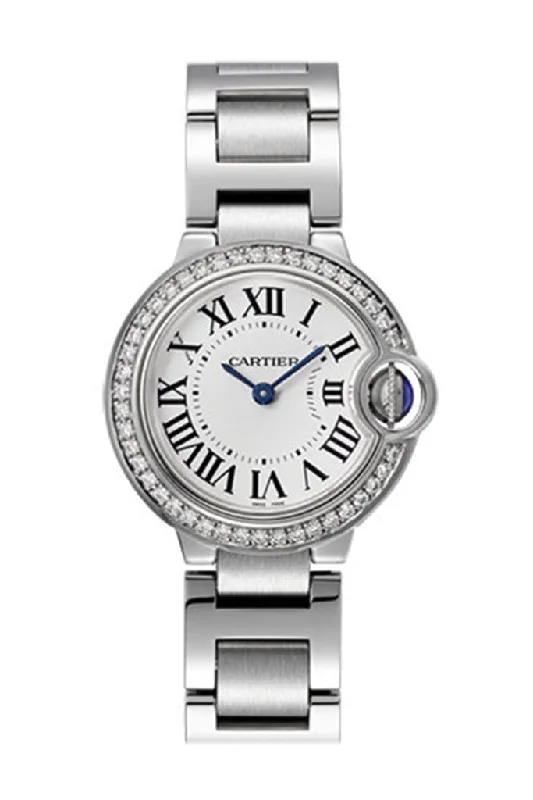 Cartier Ballon Bleu 28MM Diamond Bezel W4BB0015