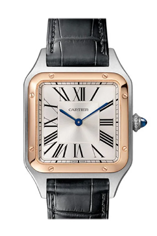 Cartier Santos Dumont Steel Rose Gold W2SA0011