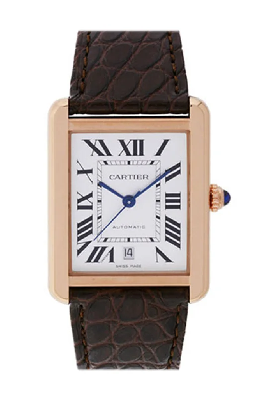 Cartier Tank Solo Extra Large Rose Golde Steel Rose Gold W5200026