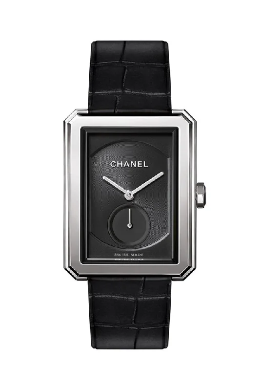 CHANEL Boy-Friend Black Dial Ladies Watch H5319