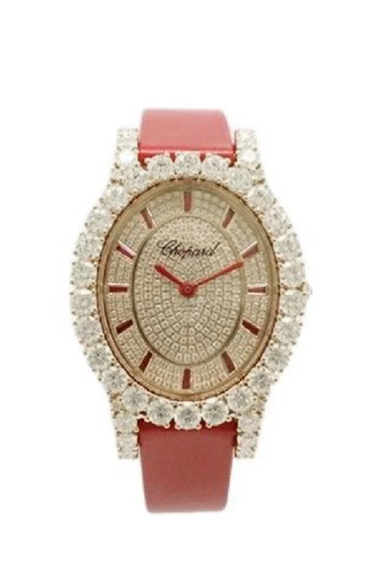 Chopard L'Heure Du Diamant Diamond Dial Red Croc 139383-5035