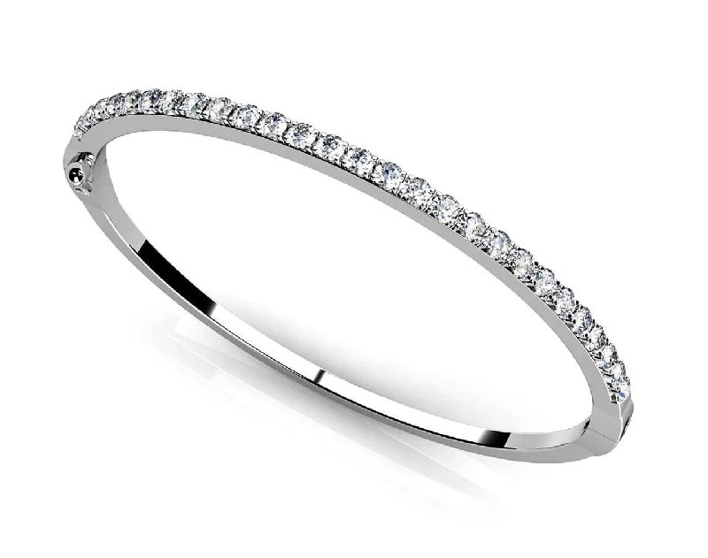 Classic Diamond Bangle with 1.46 ct.(finished) 2.3mm