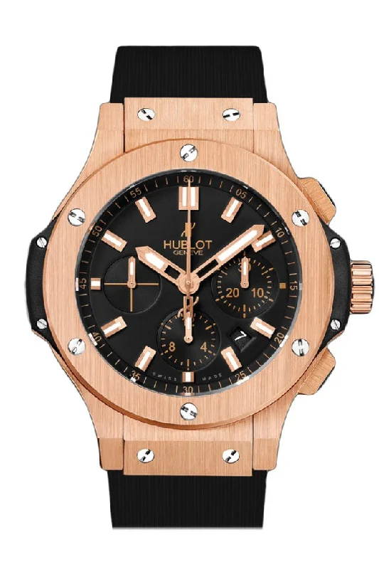 Hublot Big Bang Black Dial 18kt Rose Gold Casual Men's Watch 301.PX.1180.RX