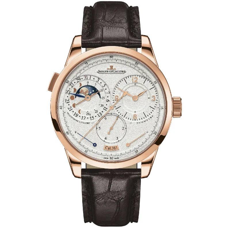 Duometre Quantieme Lunaire Silver Dial Mechanical Men's Watch