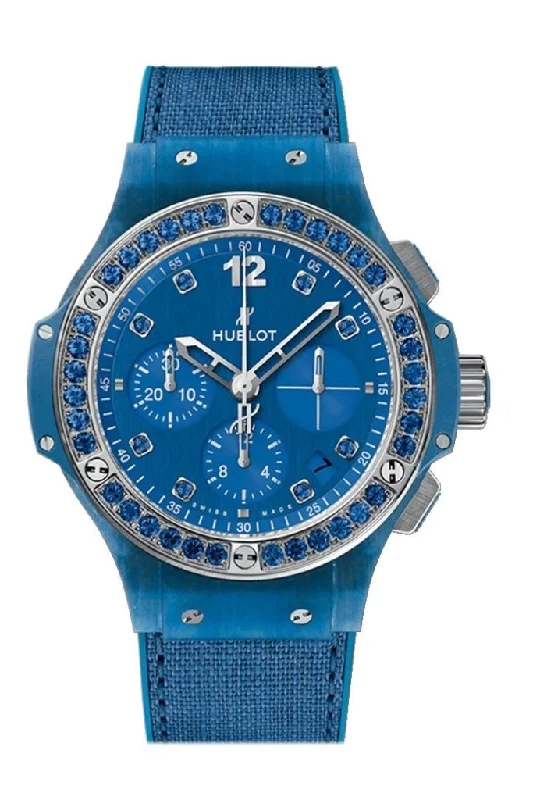 Hublot Big Bang 41mm Blue Linen Watch 341.XL.2770.NR.1201