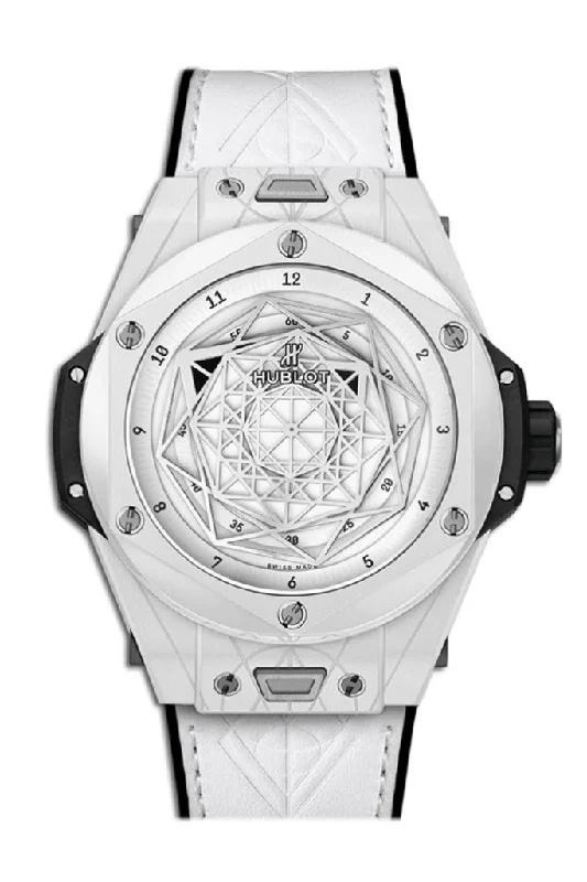 Hublot Big Bang Sang Bleu White Dial Ceramic Mens Watch 415.HX.2027.VR.MXM19