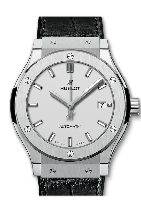 Hublot Classic Fusion Opaline Dial Titanium Automatic Men's Watch 511.NX.2611.LR