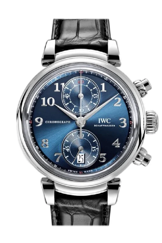 IWC Da Vinci  Blue Dial Automatic Chronograph 42mm Men's Watch IW393402