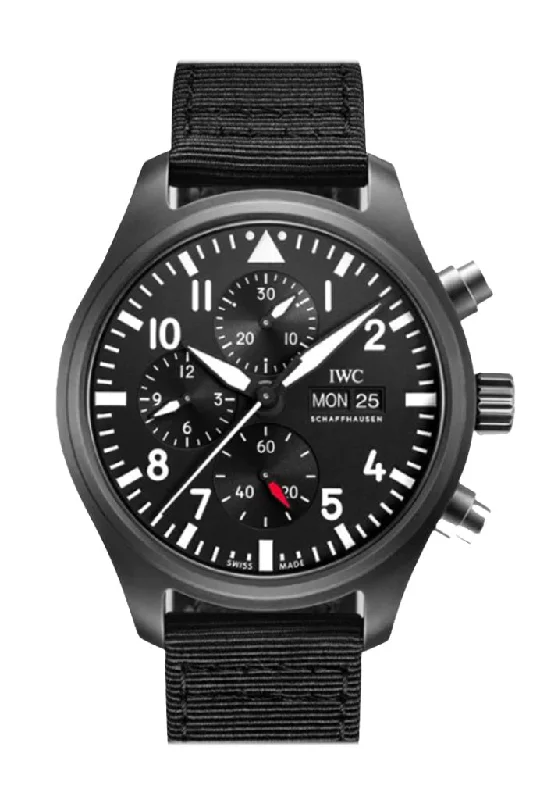 IWC Pilot Top Gun Chronograph Automatic Black Dial Men's Watch IW389101