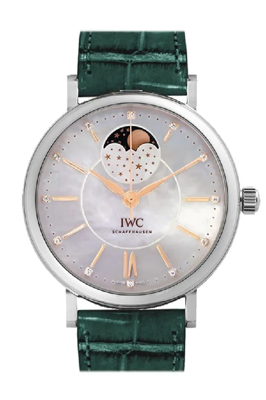 IWC Portofino 37mm White Mother Of Pearl Dial Automatic Ladies Watch IW459007