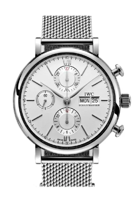 IWC Portofino Automatic Chronograph Silver Dial 42mm Men's Watch IW391009