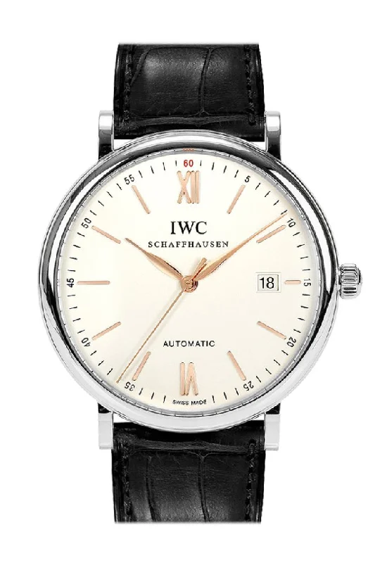 IWC Portofino Automatic Silver-plated Dial Men's Watch IW356517