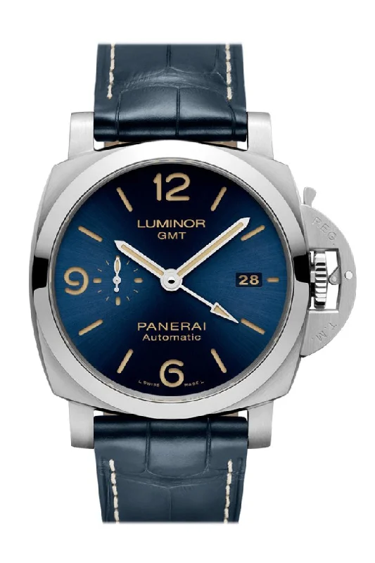 PANERAI Luminor 1950 3 Days GMT Automatic Acciaio Blue PAM01033