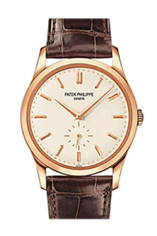 Patek Philippe Calatrava Mens Silver Dial Watch 5196R-001