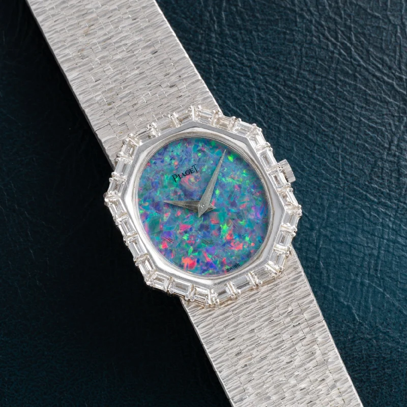 Piaget 'Opal' White Gold Dress Watch