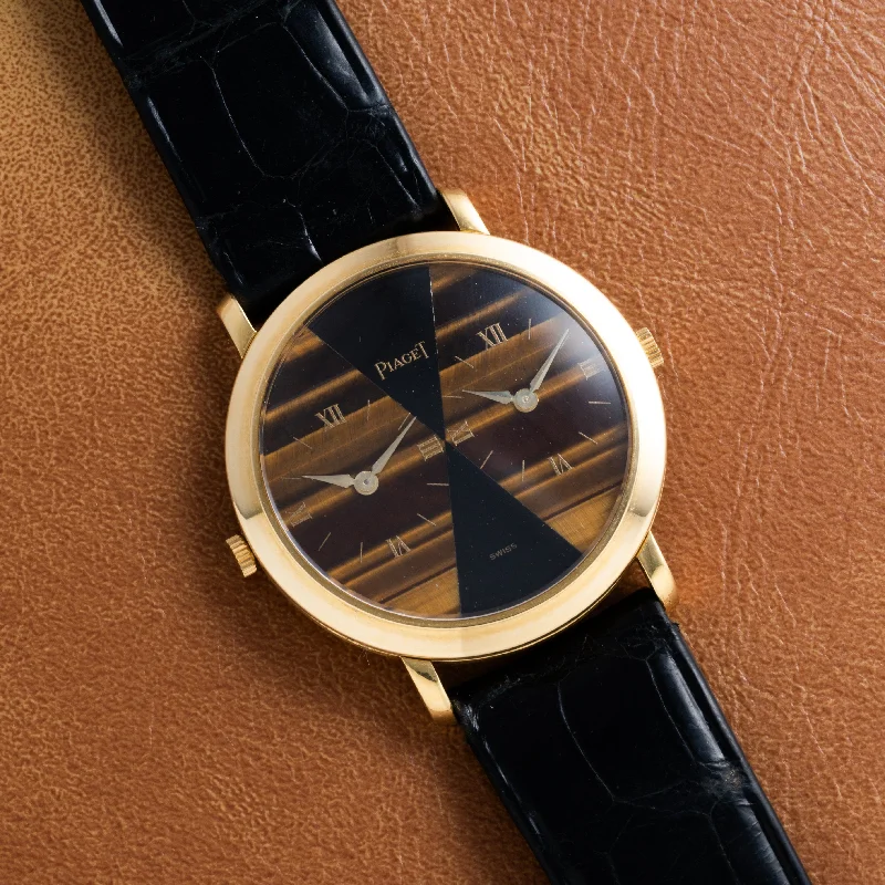 Piaget Dual Time 'Tiger's Eye' Dress Watch