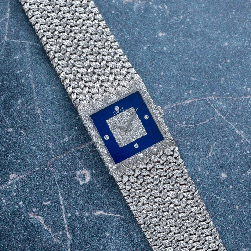 Piaget Tradition 'Lapis Lazuli' Diamond Dress Watch