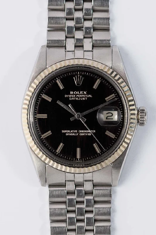 ROLEX DATEJUST Ref.1601 Black Gilt Dial