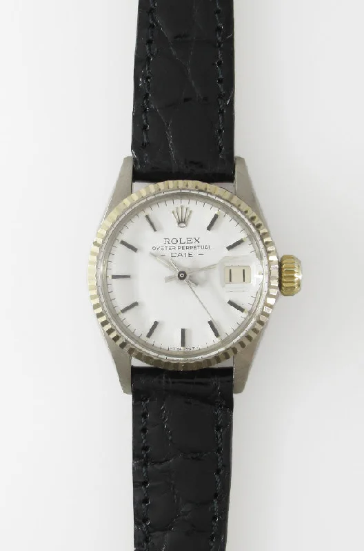 ROLEX OYSTER PERPETUAL DATE Ref.6517 18KWG