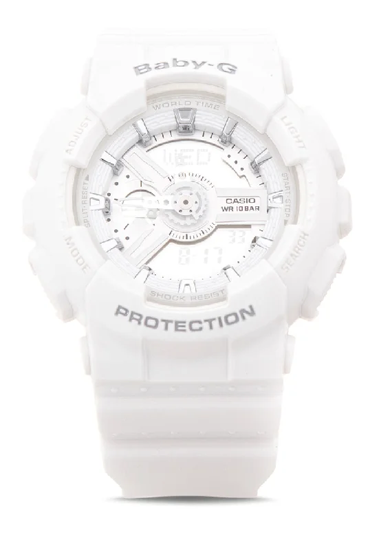 Casio Baby-g BA-110-7A3 Digital Analog Rubber Strap Watch For Women