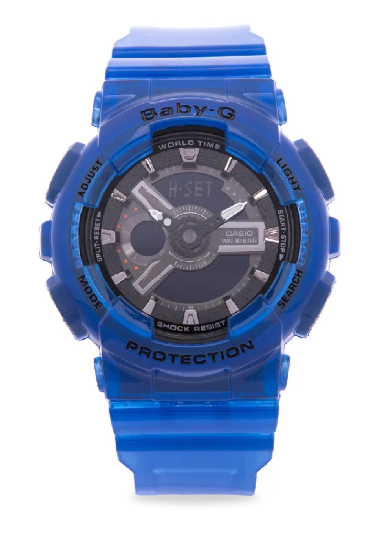 Casio Baby-g BA-110CR-2A Digital Analog Rubber Strap Watch For Women