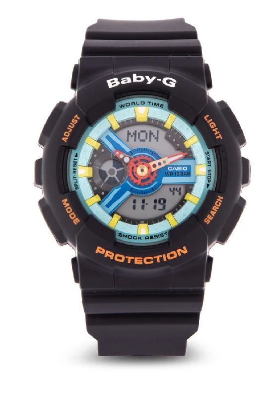 Casio Baby-g BA-110NR-1A Digital Analog Rubber Strap Watch For Women