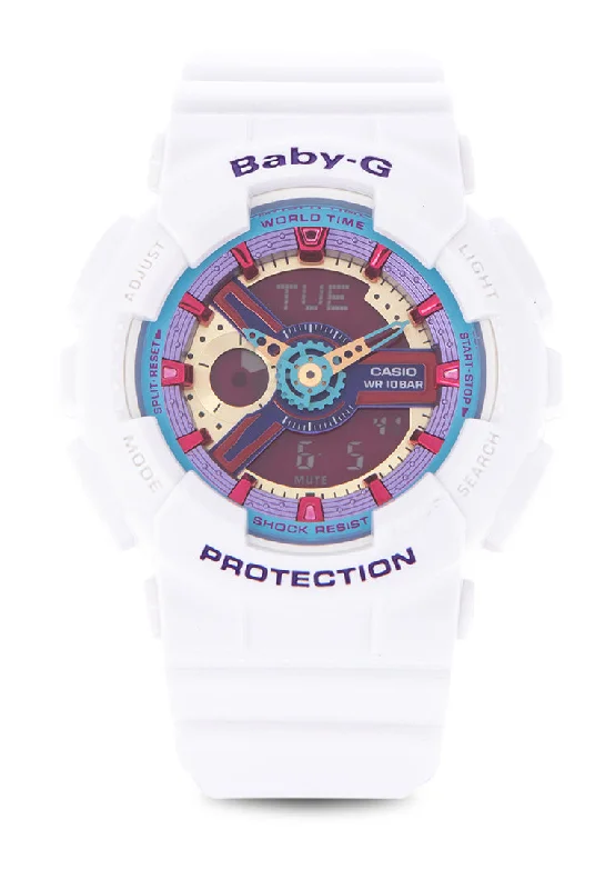 Casio Baby-g BA-112-7A Digital Analog Rubber Strap Watch For Women