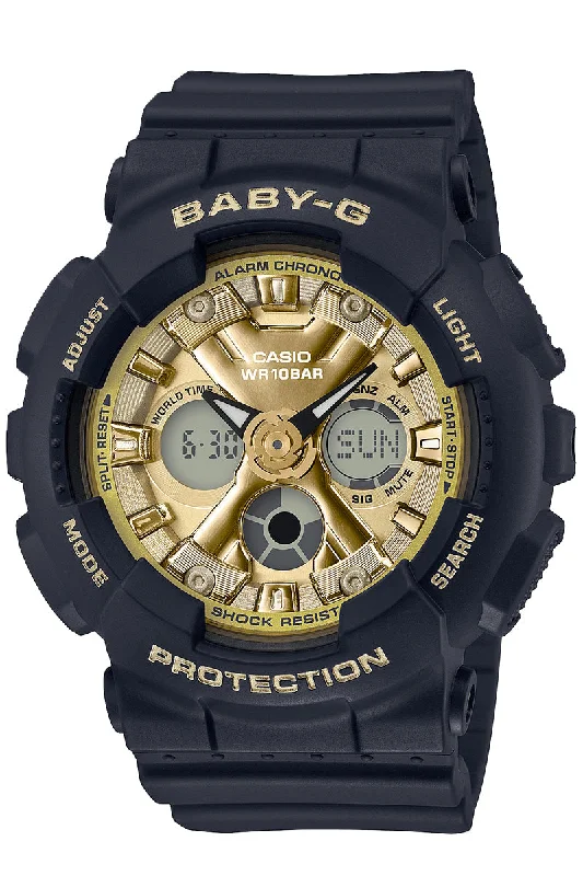 Casio Baby-g BA-130-1A3 Digital Analog Rubber Strap Watch For Women