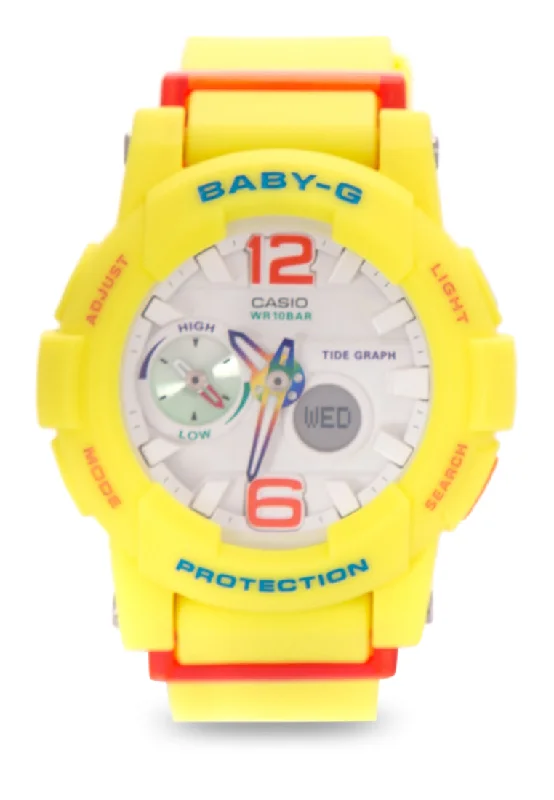 Casio Baby-g BGA-180-9B Digital Analog Rubber Strap Watch For Women