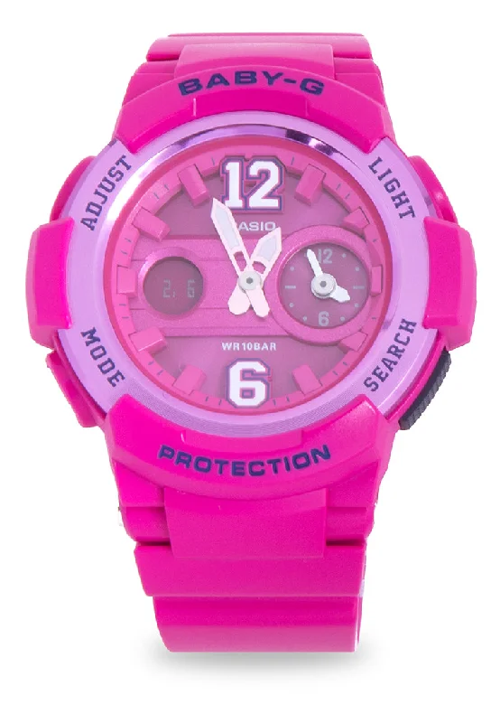 Casio Baby-g BGA-210-4B2DR Digital Analog Rubber Strap Watch For Women