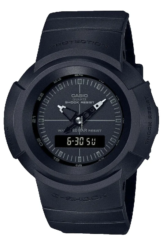 Casio G-shock AW-500BB-1EDR Digital Analog Rubber Strap Watch For Men