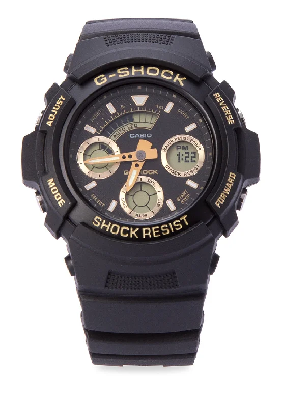 Casio G-shock AW-591GBX-1A9 Digital Analog Rubber Strap Watch For Men