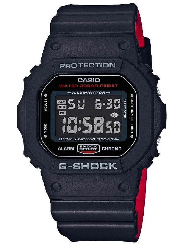 Casio G-shock DW-5600HR-1DR Digital Rubber Strap Watch For Men