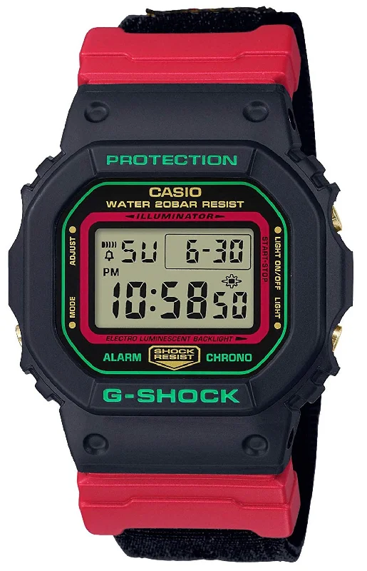 Casio G-shock DW-5600THC-1 Digital Nylon Strap Watch For Men