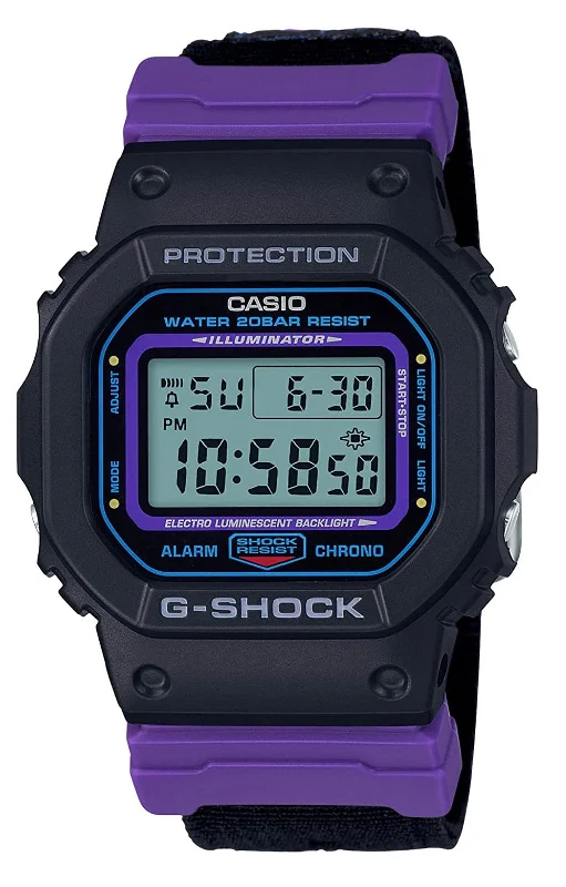 Casio G-shock DW-5600THS-1 Digital Nylon Strap Watch For Men